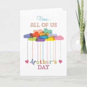 Carte De nous tous, Mignonnes nuages arc-en-ciel de la F