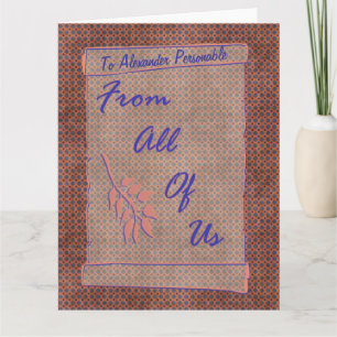 Carte De Nous Tous Personnalisable Défilé surdimensionné