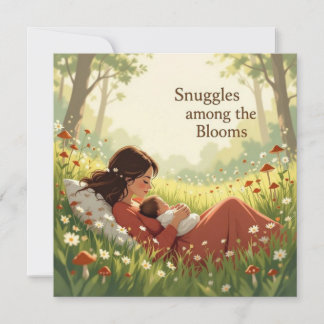 Carte de nouveau bébé pour maman message chaleureu