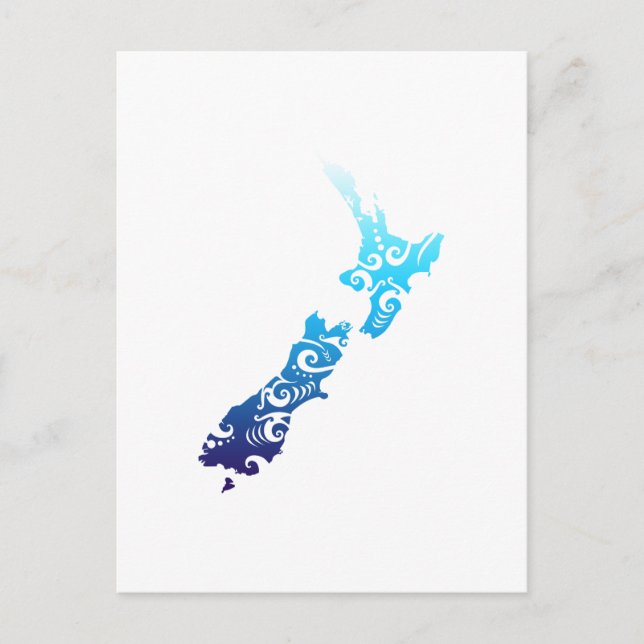 Carte de Nouvelle-Zélande Maori Idée Cadeau Tatoua (Devant)