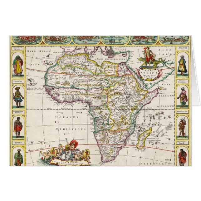 Carte de nova Afrique de l'Afrique | (Devant horizontal)