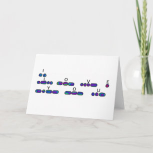 Carte de nuances en code Morse "Je t'aime"