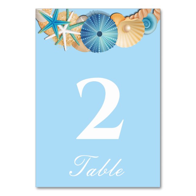 Carte de numéro de table (Par défaut)