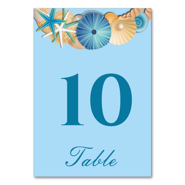 Carte de numéro de table (Par défaut)