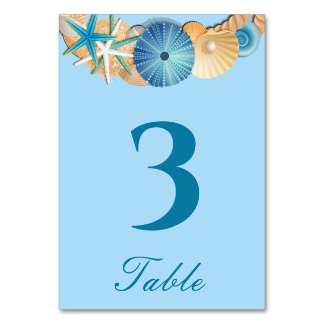 Carte de numéro de table (Par défaut)