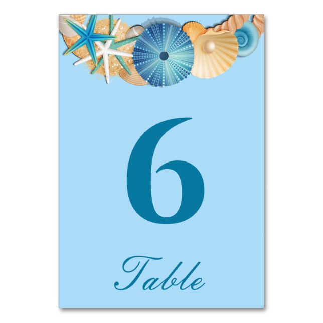 Carte de numéro de table (Par défaut)