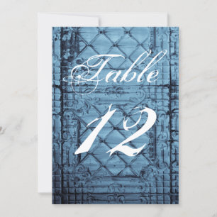 Carte de numéro de table 5x7 Cou de plafond de pan