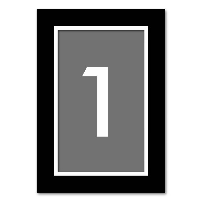 Carte de numéro de table à toutes les occasions Ch (Par défaut)