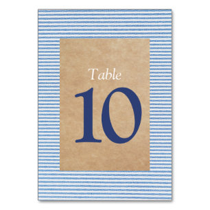 Carte de numéro de table apostolique