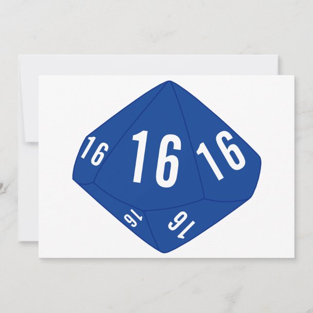 Carte de numéro de table D10 (contour bleu foncé) (Devant)