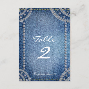 Carte de numéro de table de fête d'anniversaire De