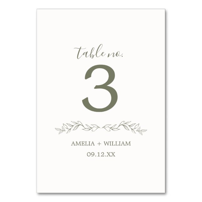 Carte de numéro de table de mariage à monogramme d (Dos)