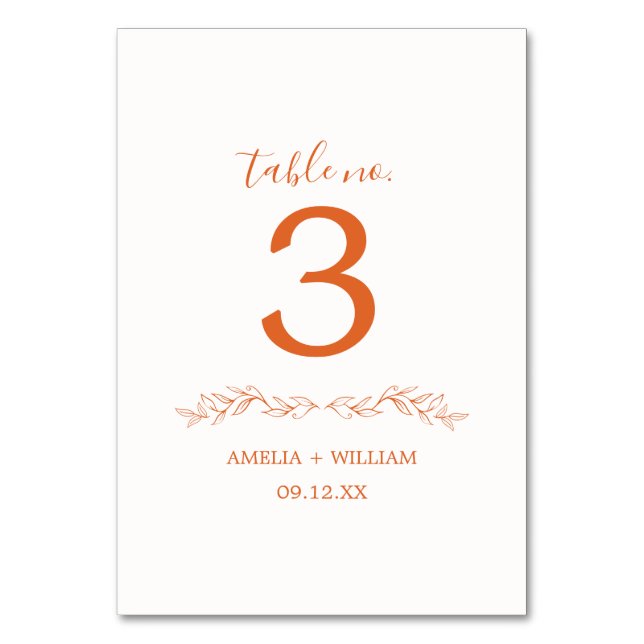 Carte de numéro de table de mariage à monogramme d (Dos)