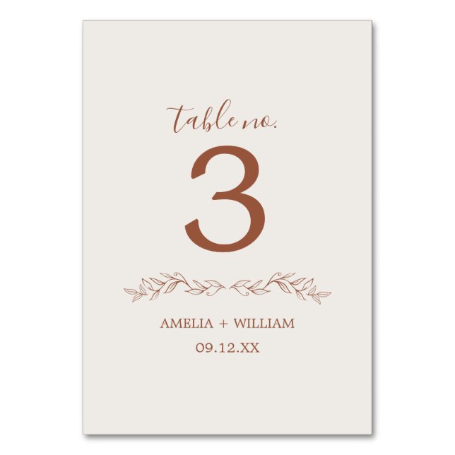 Carte de numéro de table de mariage à monogramme d (Dos)