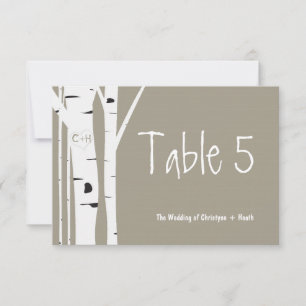 Carte de numéro de table de mariage en forme de cœ