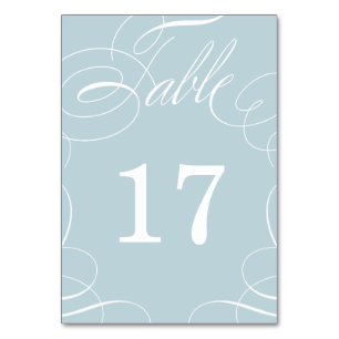 Carte de numéro de table du Mariage de lavage clas