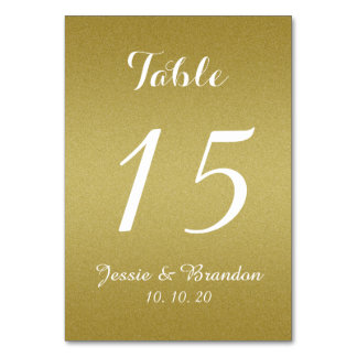 Carte de numéro de table du Mariage de script de P