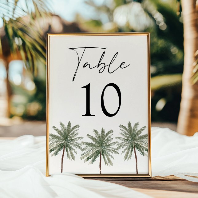 Carte de numéro de table Mariage minime en ivoire  (Créateur téléchargé)