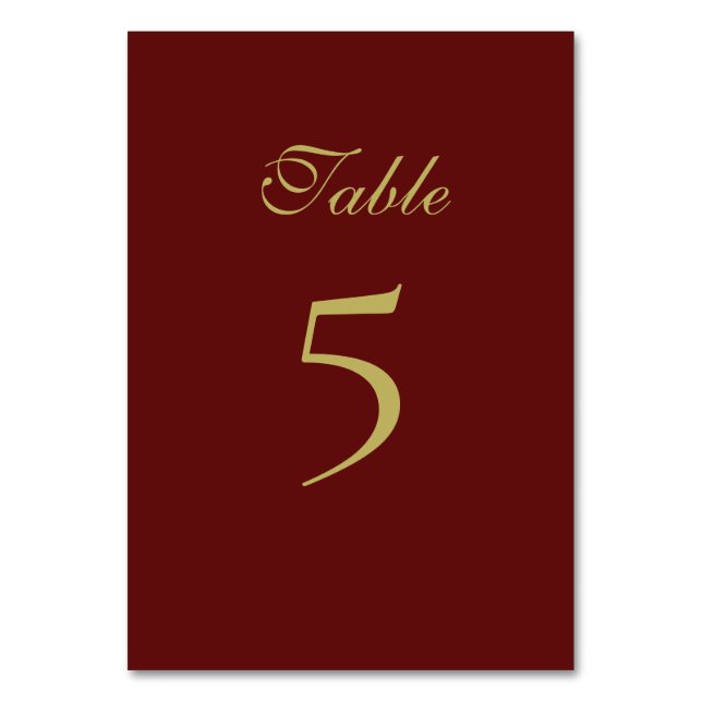 Carte de numéro de table officielle de Noël (Par défaut)