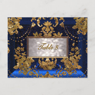 Carte de numéro de table victorienne Beaumanoir Sa