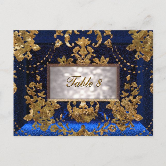 Carte de numéro de table victorienne Beaumanoir Sa (Devant)