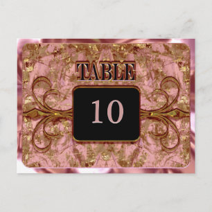 Carte de numéro de table Wimbley Blush Victorian