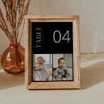Carte de numéro de tableau de photo pour enfants N<br><div class="desc">La collection NOIR présente une couleur noire classique et une police de script de calligraphie moderne étonnante, créant un look à la fois élégant et sophistiqué. Cette collection est parfaite pour les couples qui veulent créer une atmosphère intemporelle et classique pour leur événement spécial. Le jeu de couleurs noir audacieux...</div>