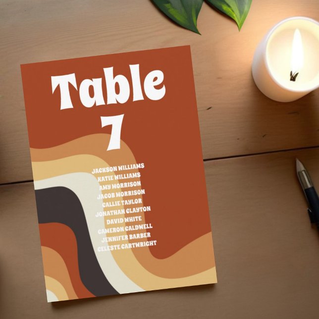 Carte de numéro de tableau de tableau de les année (Créateur téléchargé)