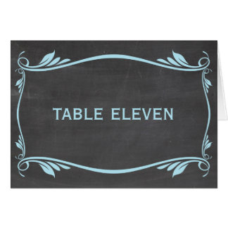 Carte de numéro de tableau de tableau de tableau d