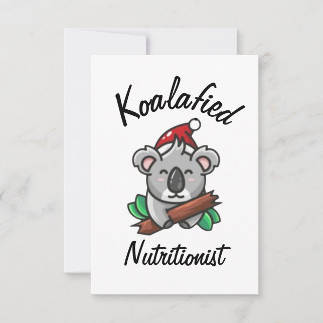 Carte de nutritionniste Koalafied (Devant)