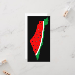 Carte de Palestine Watermelon Symbole de la libert