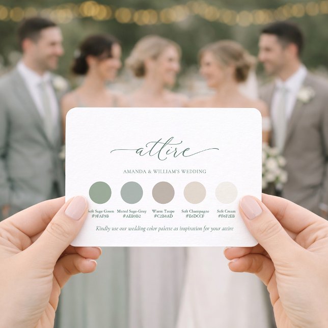Carte de palette de couleurs de tenue de mariage v (Créateur téléchargé)