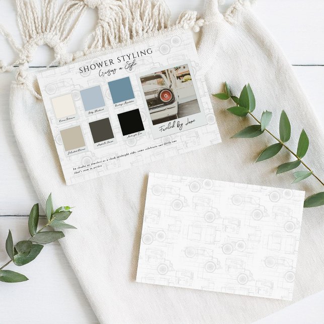 Carte de palette de couleurs pour baby shower « Cr (Créateur téléchargé)