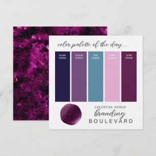 Carte de Palette de Couleurs sur le Thème de la Ga