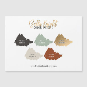 Carte de palette de couleurs Terre Cuite Vert Ment