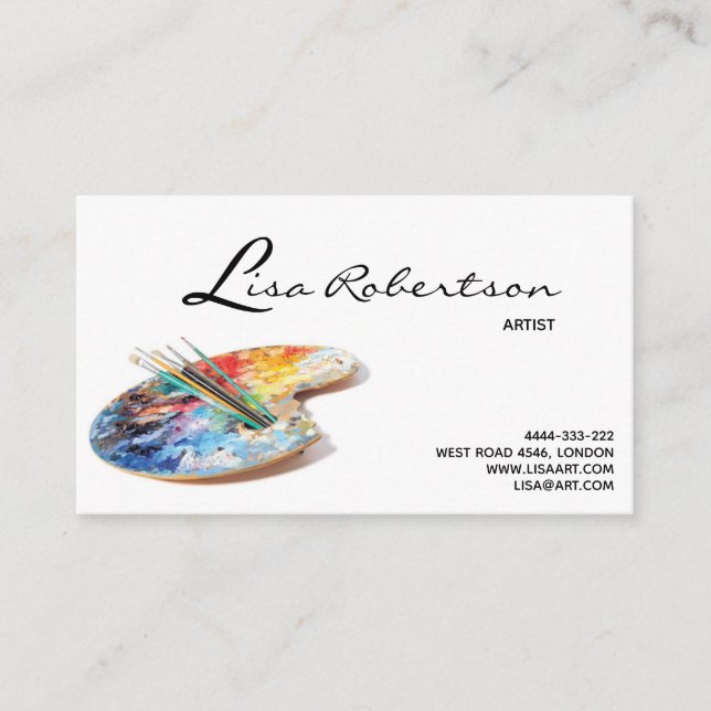 Carte de palette de maître d'école d'aspiration (Devant)