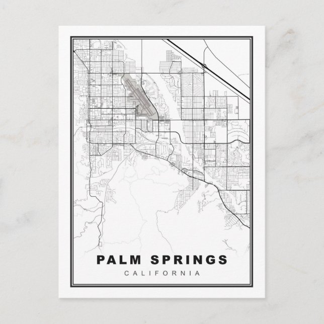 Carte de Palm Springs (Devant)