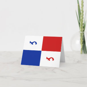 Carte de Panama avec bannière