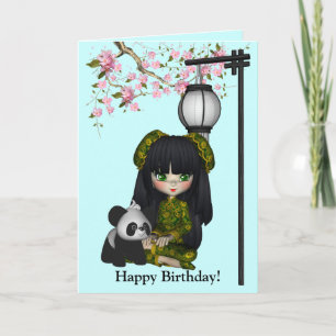 Carte de panda de poupée de Kawaii Chine