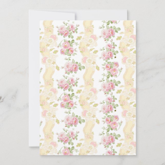 Carte de panneau Paulette Toile Rayure bouton d'or (Devant)