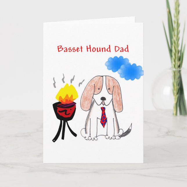 Carte de papa de Basset Hound (Devant)