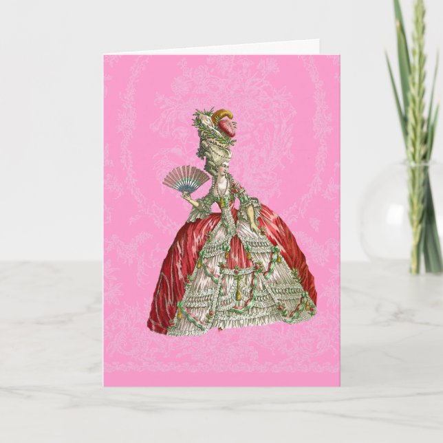 Carte de papeterie Versailles Marie Antoinette (Devant)