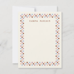 Carte de papier à lettres sur le cadre du tableau 