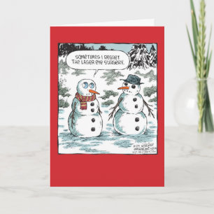 Carte de papier de plaisanterie de Noël de