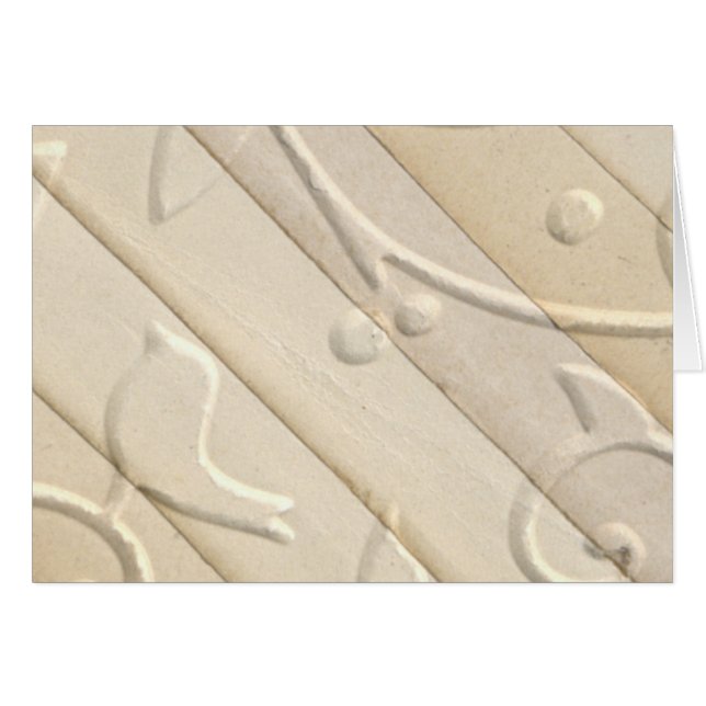 Carte de papier de relief de conception (Devant Horizontal)