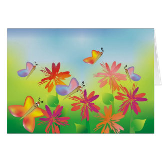 Carte de papillons d'été