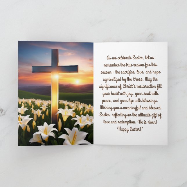 Carte de Pâques. : -) (Intérieur)