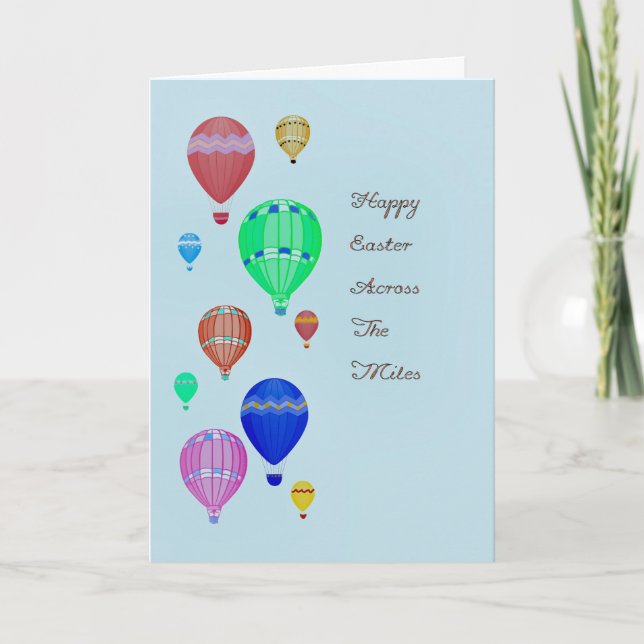 Carte de Pâques à travers les kilomètres (Devant)