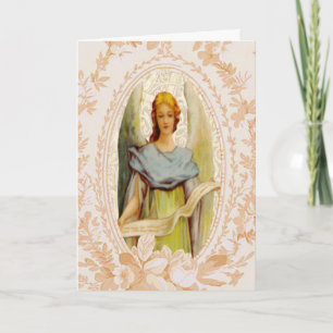 Carte de Pâques Angel vintage