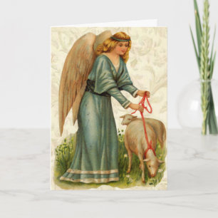Carte de Pâques Angels Little Lamb